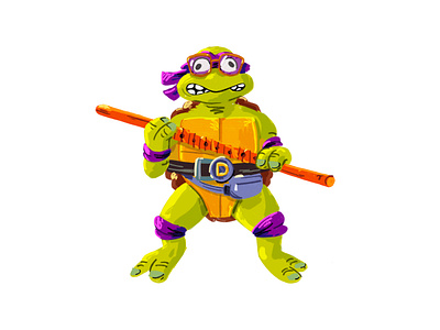 Donatello illustration ninja turtles procreate tmnt turtle