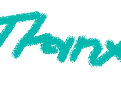 Thanx! in teal adobe illustrator adobe photoshop design graphic design illustration logo design vector