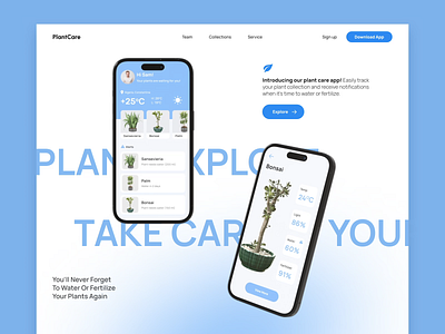 Plant Monitoring Mobile iOS App android app design design desire agency graphic design ios landing page motion motion design motion graphics plant app plant care ui ux