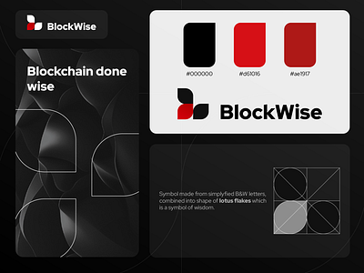 BlockWise - logo design blockchain brandbook branding design graphic design logo typography vetor web