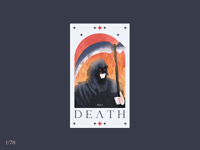 Death death death card design graphic design icon illustration line logo minimal retro simple taro tarot card