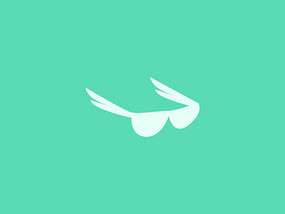 Glasses + Wings app branding design graphic design illustration logo typography ui ux vector
