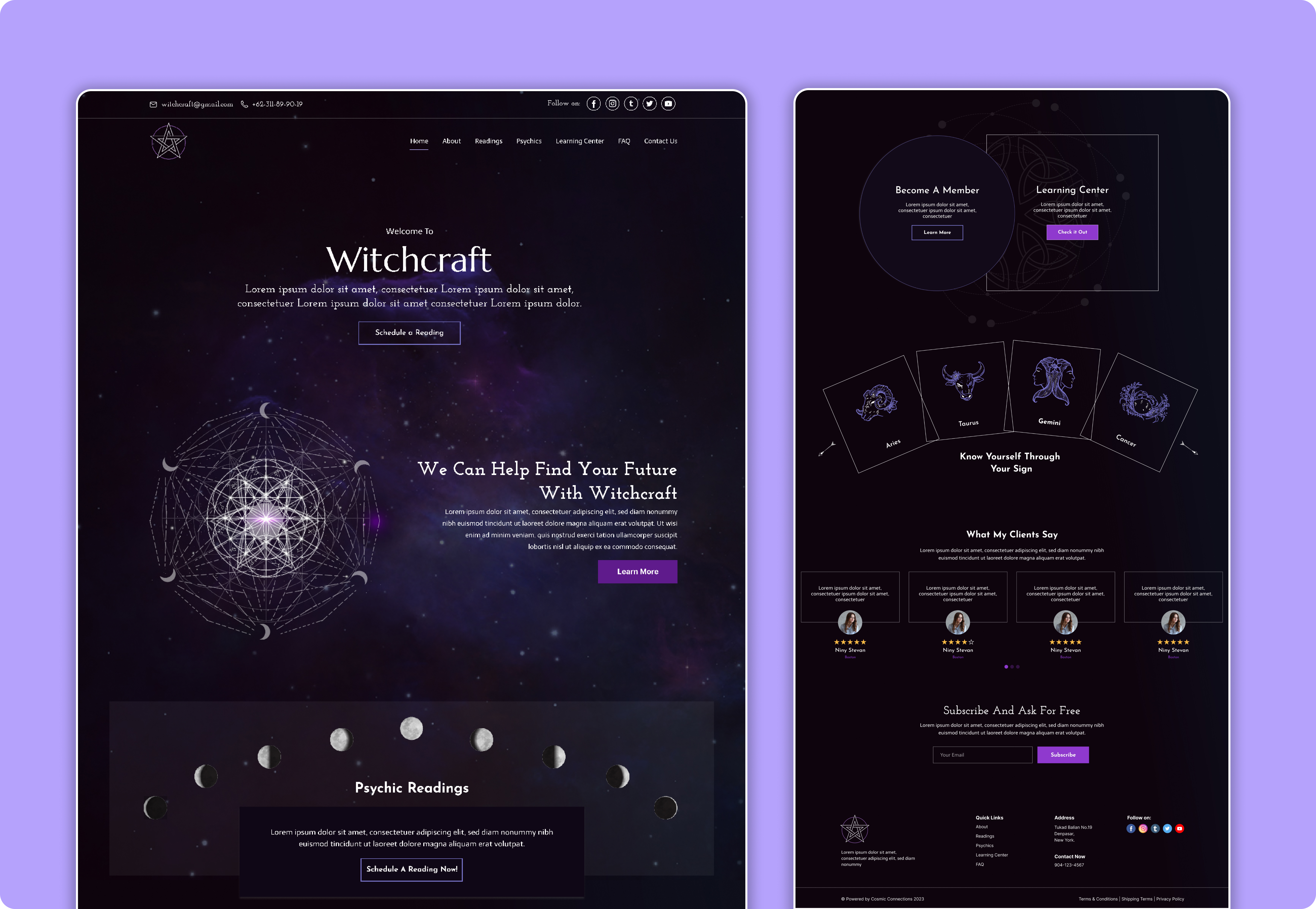 Astrology Website designs themes templates and downloadable