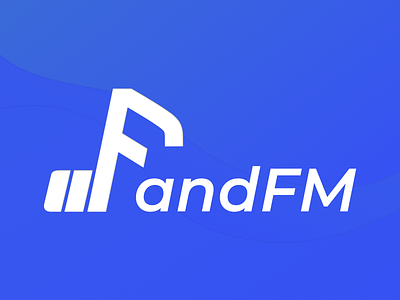 andFM Logo affinity designer android app app icon app logo branding design fm logo mobile music playstore radio vector