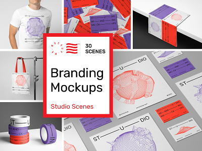 Studio Branding Mockups branding bundle business card corporate design download identity logo mockup mockups psd stationery studio template typography