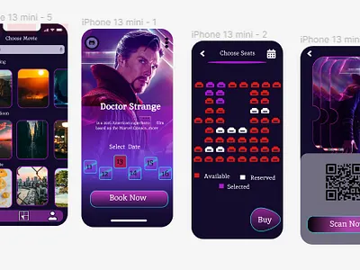 Flix Tix graphic design ui