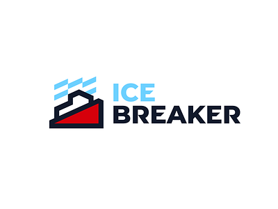 ICE Breaker Logo boat brand branding for sale ice icebreaker logo mark nagual design ship
