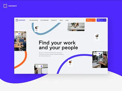 Wennect animation app blockchain branding business company designconcept interface logo mobile software trade ui ux website