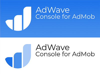 AdWave - Logo and App Icon admob affinity designer android app app icon app logo branding design graph logo mobile playstore vector wave