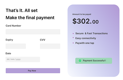 Credit card checkout page checkout clean creditcard dailyui design light minimal ui