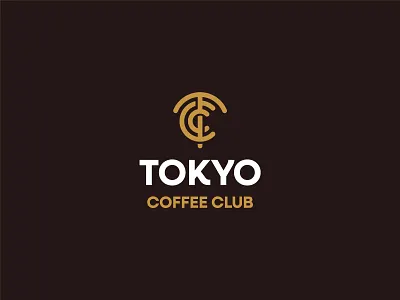 Tokyo Coffee Club badges branding brown club coffee gold identity logo monogoram packaging print subscription tokyo typography