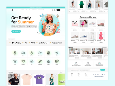 Fashion E-commerce Landing Page - UI Design e commerce fashion ui uiux uxdesign