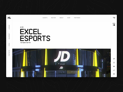 EXCEL Esports Website - Intro Animation animation cms design esports excel fifa fortnite gaming headless intro league legends logos nav play sanity smooth ui video website