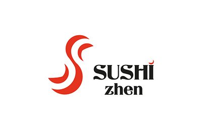 Sushi zhen branding graphic design logo