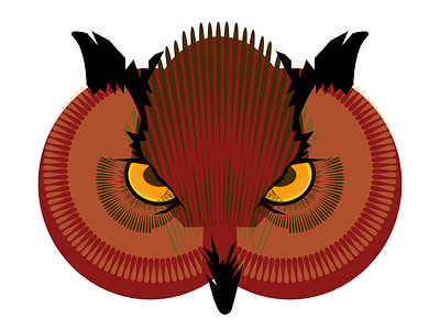 HOOT! horned owl illustration noise owl shunte88 vector