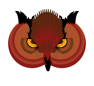 HOOT! horned owl illustration noise owl shunte88 vector