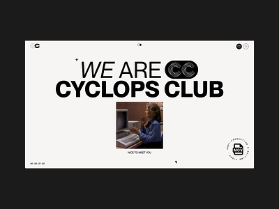 Cyclops Club | About page awwwards branding design digital studio fwa gsap interactive interactive website javascript microinteraction nuxt.js okey studio redesign ui ui design uiux web designer web developer webdesign website
