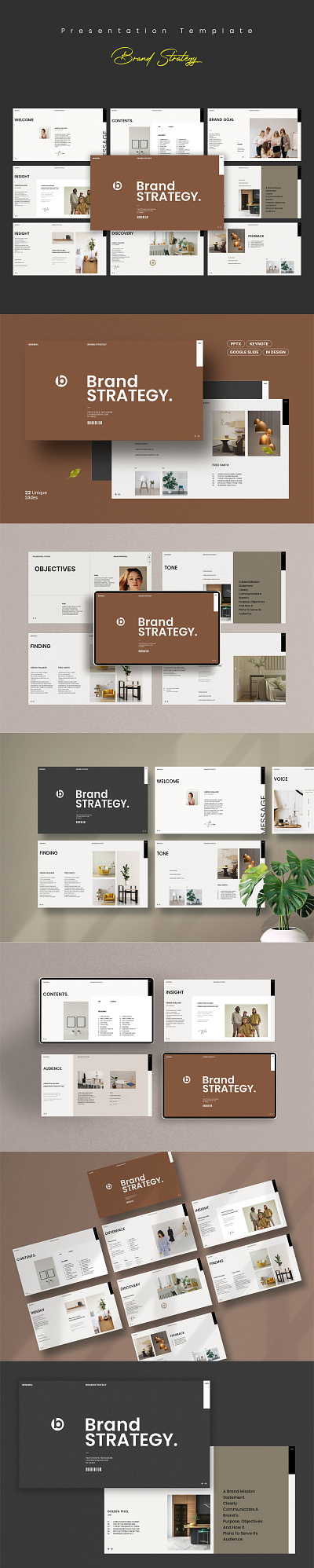 Brand Strategy Presentation Template brand brand strategy branding corporate design graphic design guideline illustration minimal presentation strategy