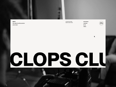 Cyclops Club website 💫 animated autoscroll branding design digital studio easter egg footer gsap interactive websote javascript microinteractions nuxt.js transitions ui ui design uiux web developer webdesign webdevelopment website