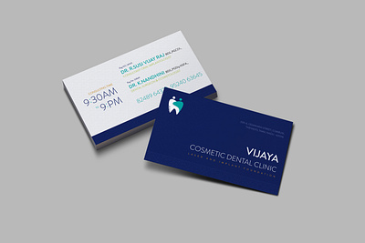 Business Card design for a Dental Clinic branding businesscard dental hospital logo tamil visitingcard