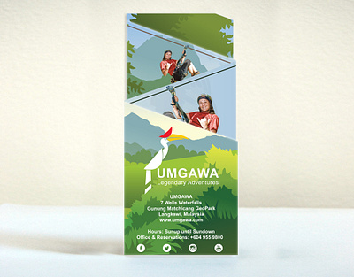 Brochure Design for UMGAWA Eco Adventure Park brand identity branding colorful design graphic graphic design illustration illustrator logo marketing