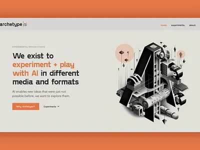 ArchetypeAI ai branding interface studio website