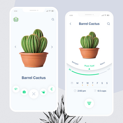 Automated Plant App Design-UIDesignz app branding dashboard design graphic design illustration logo mobile app design ui ux