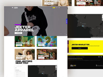 Jeeter branding design graphic design ui ux