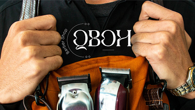 QBOH | Barber shop | Logo design & Brand identity barberlogo barbershopbranding brandidentity branding canada canadian graphic design menssalon