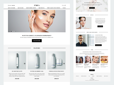 Unica: Homepage brand branding design graphic design ui ux web website