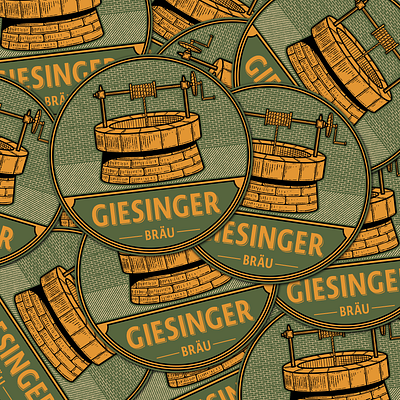 Giesinger Bräu badge beer branding brewery design graphic design illustration label packaging retro vintage