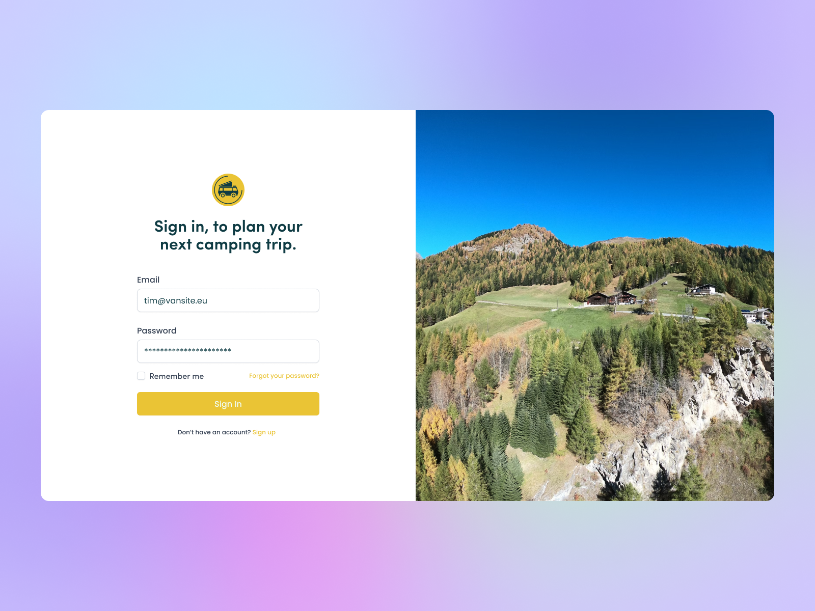 login-page-for-camping-site-by-tim-ofenbach-on-dribbble