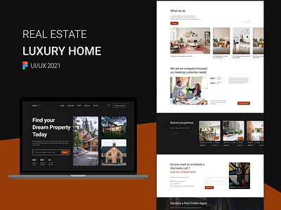 LuxuryHouse | Real Estate web design design ui ux