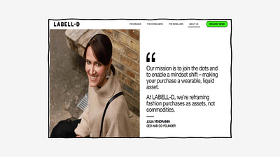 LABELL-D ABOUT US PAGE DESIGN design landing page web design