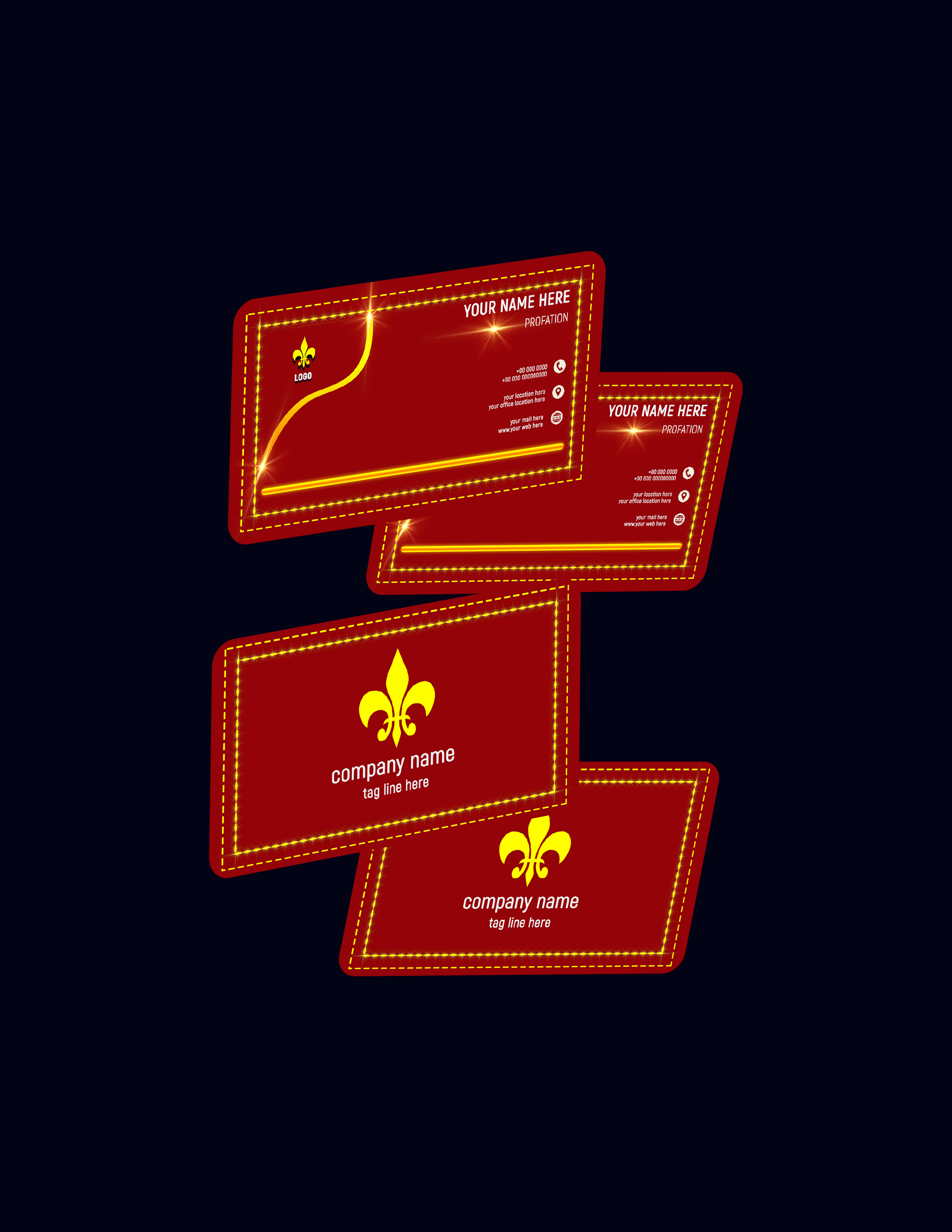 Luxury Business Card business card design graphic design illustration logo visiting card