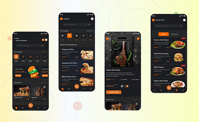 Food Delivery App 3d animation app design branding delivery app design food app food delivery food delivery app graphic design illustration logo motion graphics ui vector