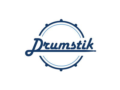 Logo Drumstick band battery branding drum drumstik logo vector