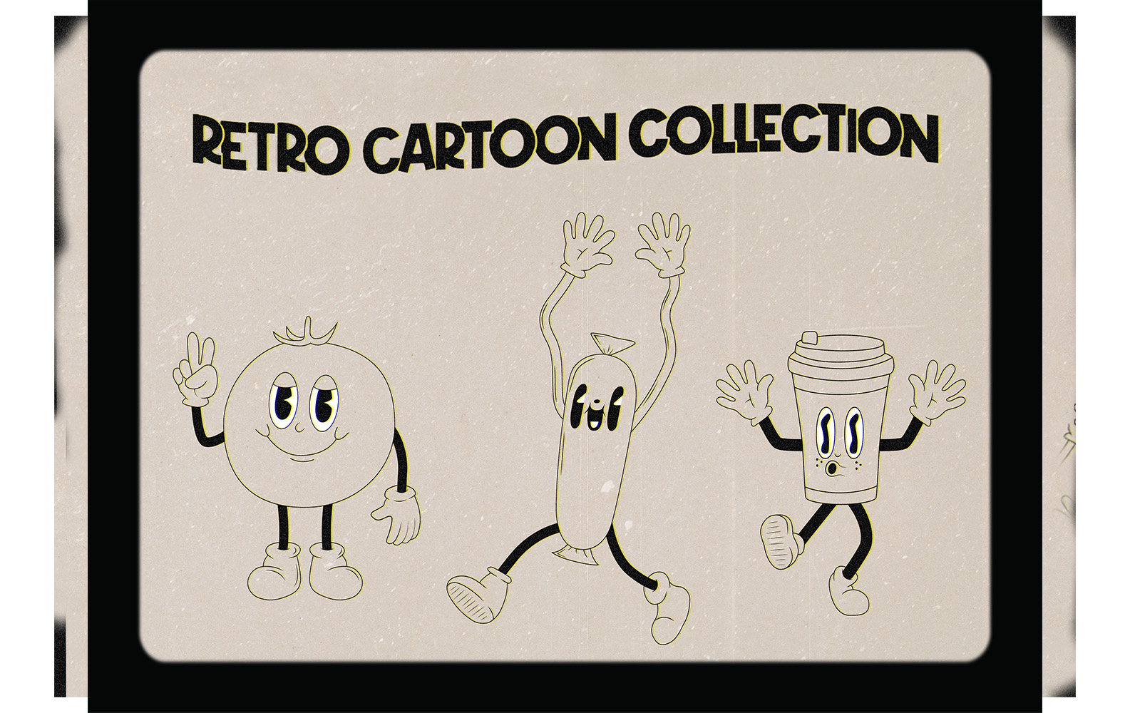 Retro Cartoon Character Collection cartoon cartoon character cartoon characters character design character drawing character kit cute characters funny graphic graphic asset graphic assets graphic design illustration illustrations illustrator retro retro cartoon traditional cartoon vector witty