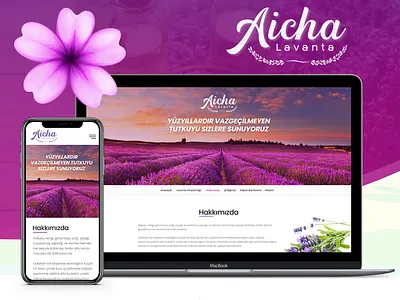 Lavender Website design landing page lavender lavender website ui design uiux