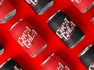 Coca Cola Typography art direction artwork branding calligraphy can design coca cola design graphic design illustration lettering logo packaging design red typography