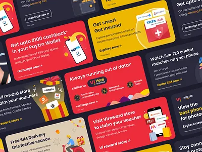 Mobile App Banners Concept animationfigma app banners banners graphic design in app cards motion graphics