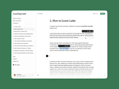 Text Editor 🪶 app clean design system editor medium notion product design saas text editor ui ux writing