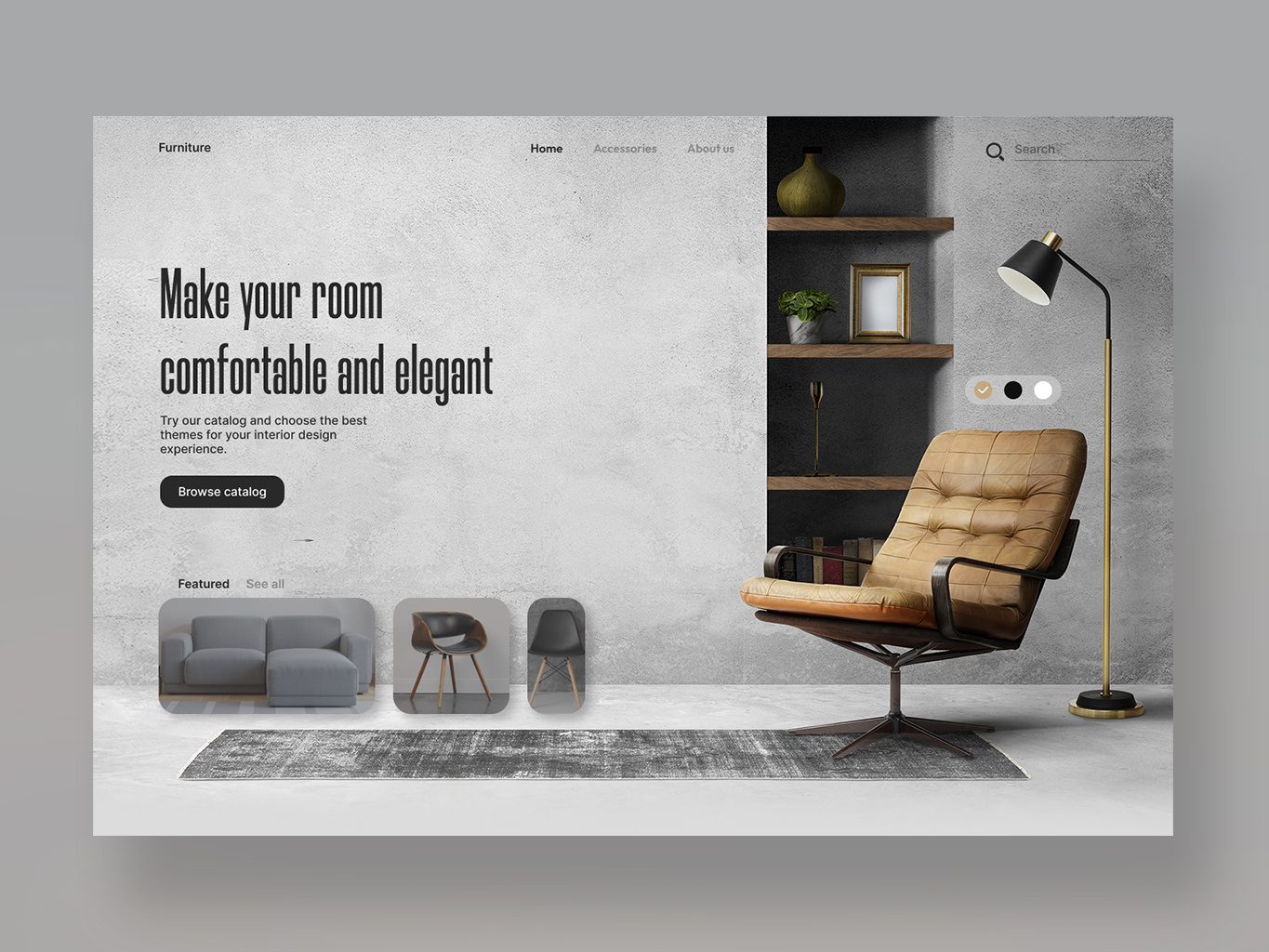 Furniture Shopping Website UI by Trung Mai Đức on Dribbble