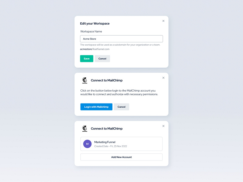 Callout Component | Cux Studio application callout card card component clean ui component dashboard design dialog dialog component email marketing interaction marketing popup product design saas ui ux web app