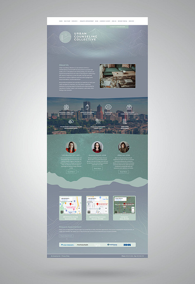 Urban Counseling Collective (Website Design) branding design graphic design logo typography ui ux