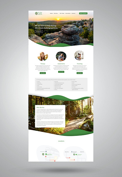 The Tabor Therapy Group (Website Design) branding design graphic design typography ui ux
