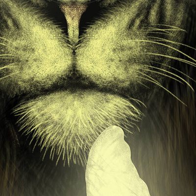 lion and glowing butterfly art work digital art digital paiting graphics lion and butterfly lion art