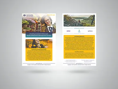 Psychiatric Behavioral Health (Flyer Design) branding design graphic design typography