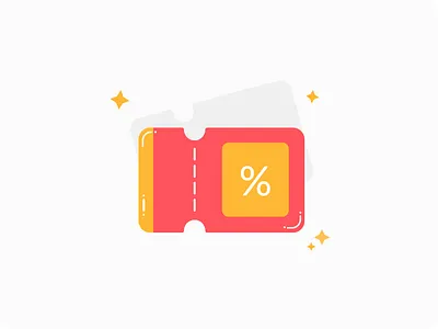 Coupon illustration | Food illustration ui vector