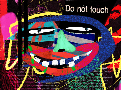 Do not touch 2dillustration abstract art abstract artist abstract illustration abuse digital collage digitalart digitalartist family abuse procreate